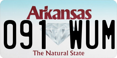 AR license plate 091WUM