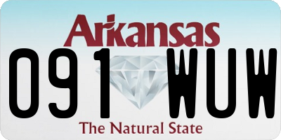 AR license plate 091WUW