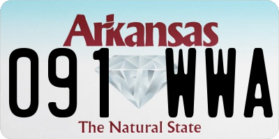 AR license plate 091WWA