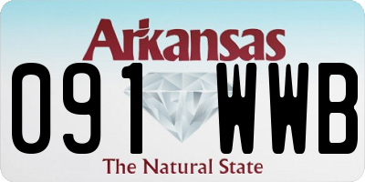 AR license plate 091WWB