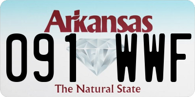 AR license plate 091WWF