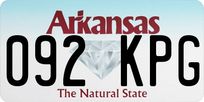 AR license plate 092KPG