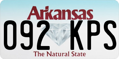 AR license plate 092KPS