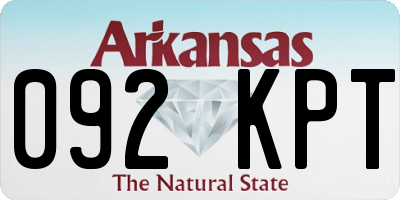 AR license plate 092KPT