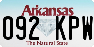 AR license plate 092KPW