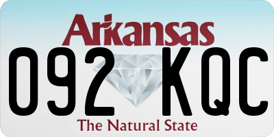 AR license plate 092KQC