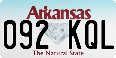 AR license plate 092KQL
