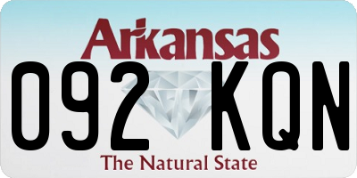 AR license plate 092KQN