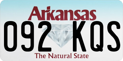 AR license plate 092KQS