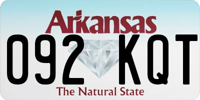 AR license plate 092KQT