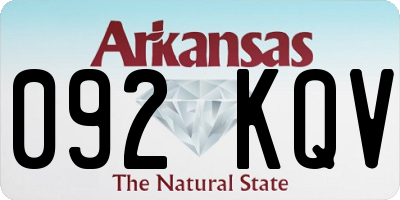 AR license plate 092KQV