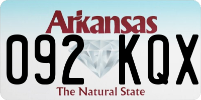 AR license plate 092KQX