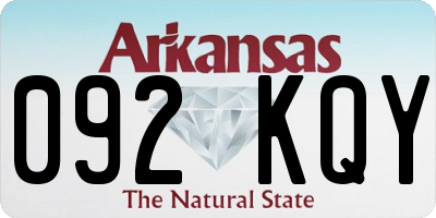 AR license plate 092KQY