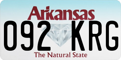 AR license plate 092KRG