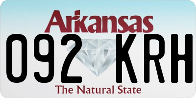 AR license plate 092KRH