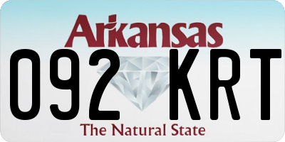 AR license plate 092KRT