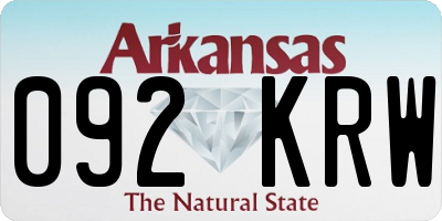 AR license plate 092KRW