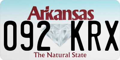 AR license plate 092KRX