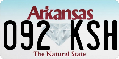 AR license plate 092KSH