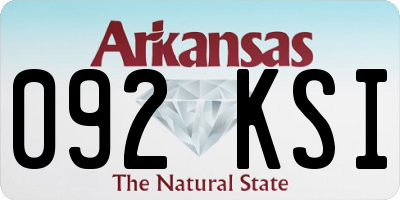 AR license plate 092KSI
