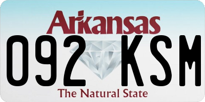AR license plate 092KSM
