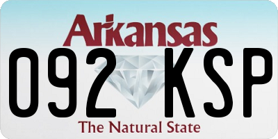 AR license plate 092KSP