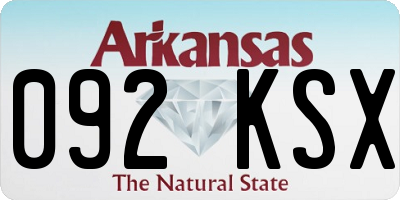 AR license plate 092KSX
