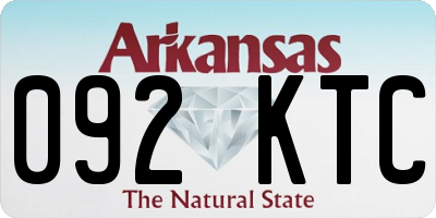 AR license plate 092KTC