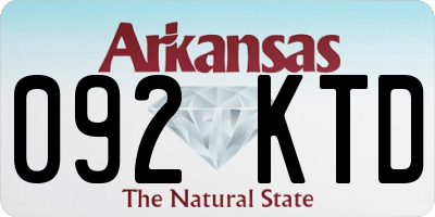 AR license plate 092KTD