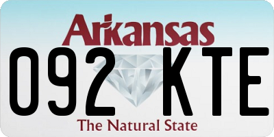 AR license plate 092KTE