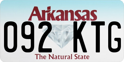 AR license plate 092KTG