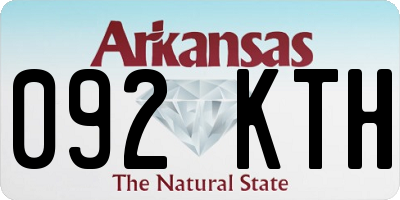 AR license plate 092KTH