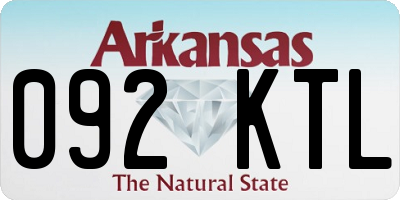 AR license plate 092KTL