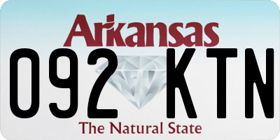 AR license plate 092KTN