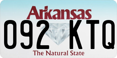 AR license plate 092KTQ