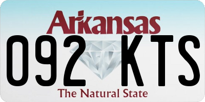 AR license plate 092KTS