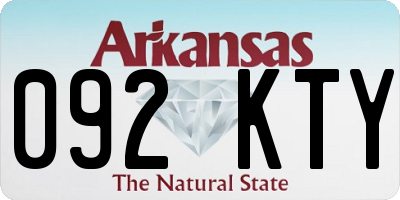 AR license plate 092KTY
