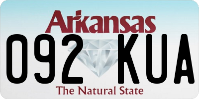 AR license plate 092KUA