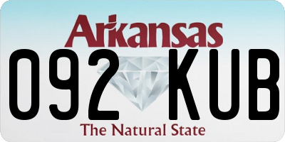 AR license plate 092KUB