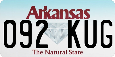 AR license plate 092KUG