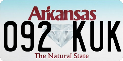 AR license plate 092KUK