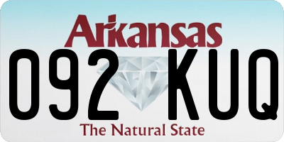AR license plate 092KUQ
