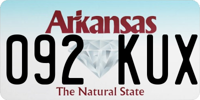 AR license plate 092KUX