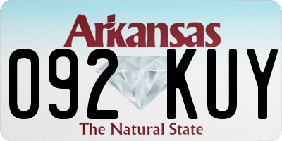 AR license plate 092KUY