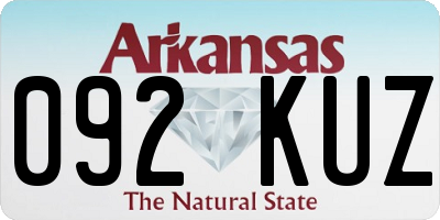 AR license plate 092KUZ