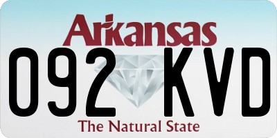 AR license plate 092KVD