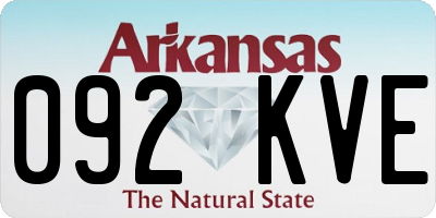 AR license plate 092KVE