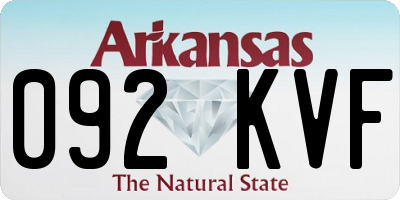 AR license plate 092KVF