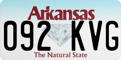 AR license plate 092KVG