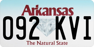 AR license plate 092KVI